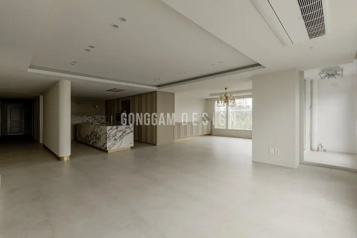 용인·수지 60평 거실 인테리어 시공 사진 (공감디자인, 2026년)